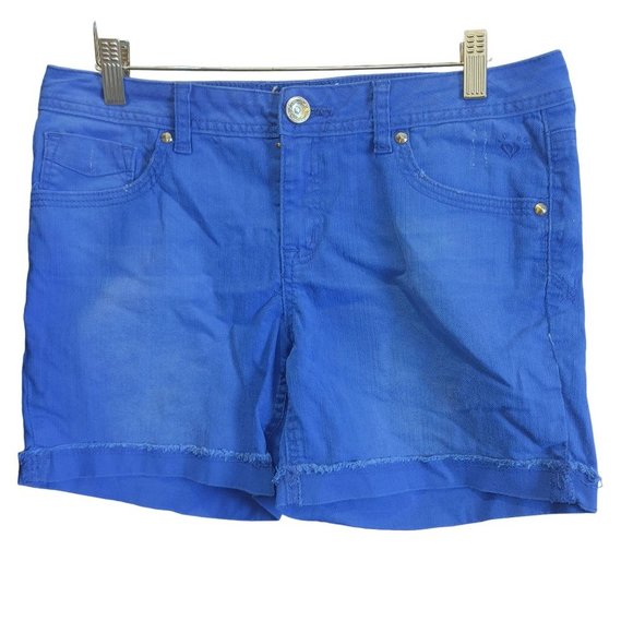 Justice Jeans Women's Blue Denim Shorts 16 1/2 - Picture 1 of 3